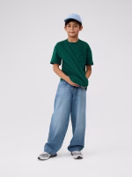 Kids Soft Baggy Jeans - Medium Wash(REGULAR) - Image 4