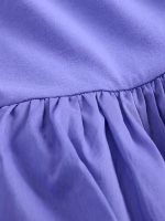 Kids Drop-Waist Ruffle Dress - Blue Iris - Image 2