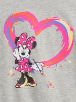 babyGap × Disney Graphic T-Shirt - Grey Heart Minnie Mouse - Image 3