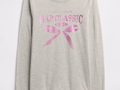 Girl Kids Graphic T-Shirt - Grey