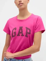 Gap Logo T-Shirt(Regular fit) - Bright Fuchsia Pink - Image 2