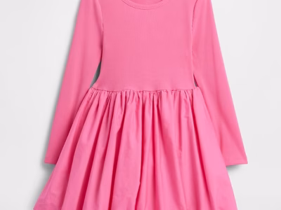 babyGap Bubble Dress-Love Letter Pink