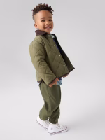babyGap Relaxed Pull-On Joggers - Army Jacket Green - Image 2