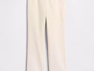 Kids Relaxed Gap Logo Bootcut Joggers-Ivory Cream Frost
