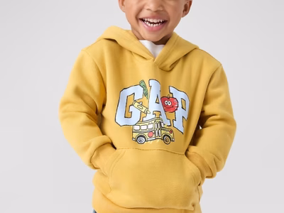 babyGap Logo Hoodie - Honey Im Home School Yellow
