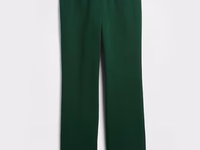 Kids Relaxed Gap Logo Bootcut Joggers-Evergreen Glamour Green