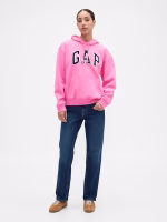 Relaxed Gap Logo Zip Hoodie-Love Letter Pink - Image 3
