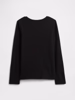 Girl Kids Graphic T-Shirt - Black Logo - Image 2