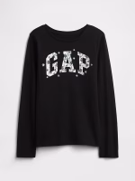 Girl Kids Graphic T-Shirt - Black Logo