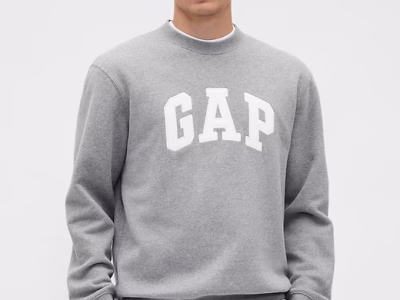 VintageSoft Logo Sweatshirt - Grey Heather