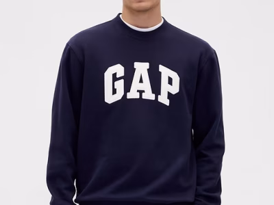 VintageSoft Logo Sweatshirt - Navy Uniform