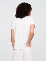 Favorite Stripe Crewneck T-Shirt- White - Image 3