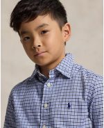 Polo Ralph Lauren Big Boys Gingham Performance Canvas Shirt - Blue - Image 2