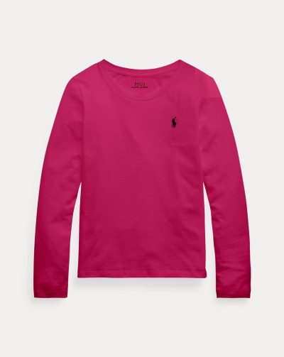 Cotton Jersey Tee Girls/Toddler-Preppy Pink#569657 - Image 1