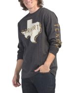 CARHARTT Loose Fit Texas Graphic Tee(REGULAR) - Carbon heather #1001039983