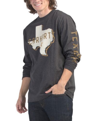 CARHARTT Loose Fit Texas Graphic Tee(REGULAR) - Carbon heather #1001039983 - Image 1