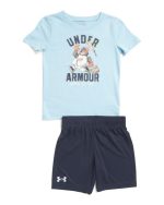 UNDER ARMOUR Little Boys 2pc Bear Short Sleeve Tee And Shorts Set-Stream#1001062170