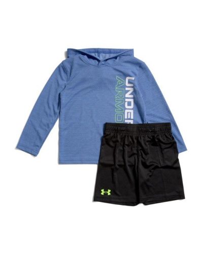 UNDER ARMOUR Little Boys 2pc Mesh Hoodie And Shorts Set-team royal#1001063694 - Image 1