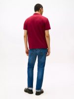 Regular Fit Textured Monogram Polo-Rouge - Image 2