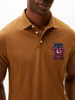 Regular Fit Textured Monogram Polo - Highland Khaki #XM05639-GWP - Image 2
