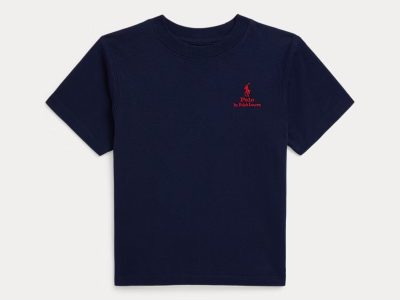 Logo Cotton Jersey Tee Toddler/Kids Girl- Refined Navy#100064144