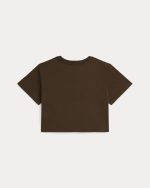 Logo Crest Cotton Jersey Boxy Tee Toddler/Kids Girl- Court Brown#100064171 - Image 2