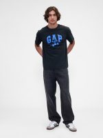 Gap × Disney Mickey Mouse Everyday Soft Relaxed Logo T-Shirt- Black Moonless Night - Image 2