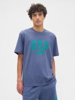 Gap × Disney Mickey Mouse Everyday Soft Relaxed Logo T-Shirt- Blue Ridge