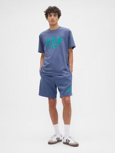 Gap × Disney Mickey Mouse Everyday Soft Relaxed Logo T-Shirt- Blue Ridge - Image 3