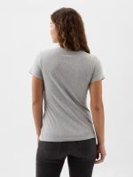Gap Logo T-Shirt(Regular fit)- Light Gray Marl - Image 2