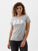 Gap Logo T-Shirt(Regular fit)- Light Gray Marl