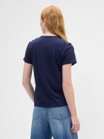 Favorite Stripe Crewneck T-Shirt- Navy Uniform - Image 2