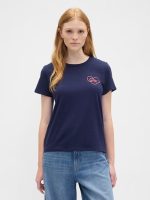 Favorite Stripe Crewneck T-Shirt- Navy Uniform