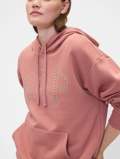 Relaxed Gap Logo Hoodie-  Faded Cedar - Image 2