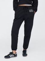 Women Gap Logo Joggers-Black