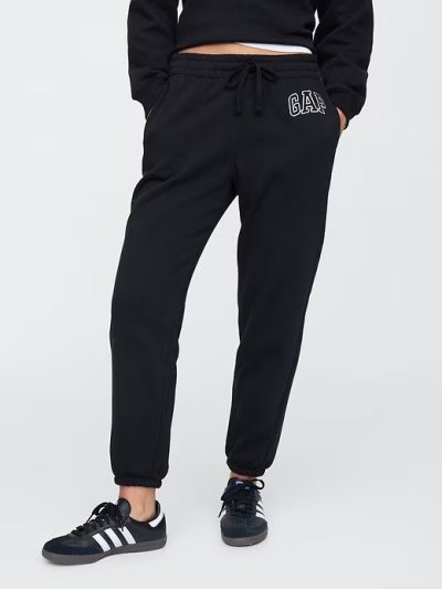 Women Gap Logo Joggers-Black - Image 1