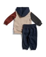 LEVIS Infant Boys 2pc Color Block Fleece Pants Set-Safari - Image 2