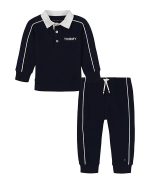 Tommy Hilfiger Baby Boys 2-Piece Polo Shirt and Pants Set-Navy