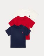 Cotton Jersey Crewneck Tee 3-Pack Baby Boys-Multi