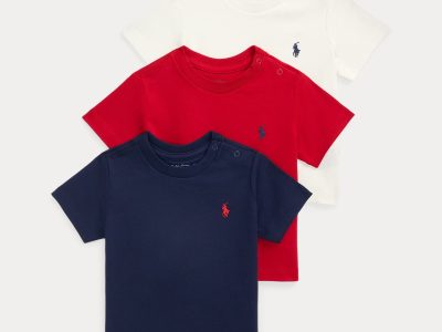 Cotton Jersey Crewneck Tee 3-Pack Baby Boys-Multi