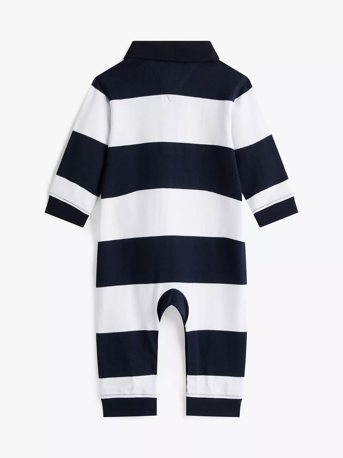 photo_6330322168838819102_w Babies' Stripe Polo Coverall-Navy Blue - Image 2