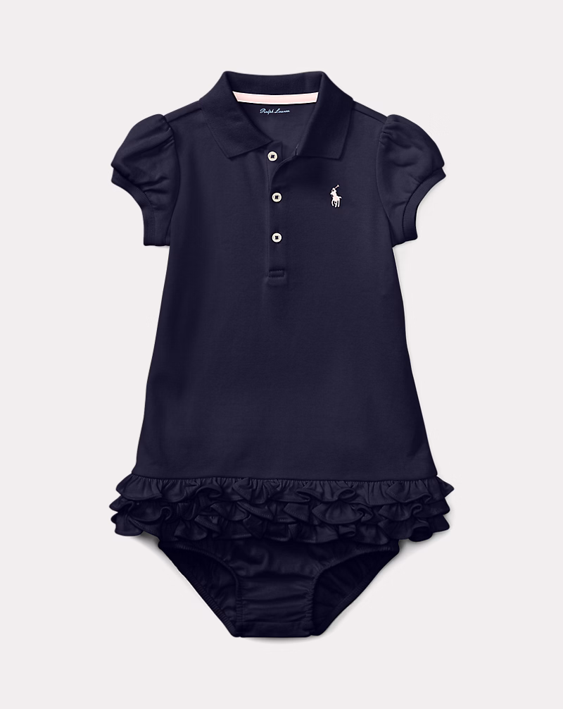 s7-1179454_lifestyle Ruffled Polo Dress & Bloomer-Refined Navy - Image 1