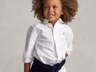 The Iconic Oxford Shirt BABY/TODDLER/KID BOYS-White