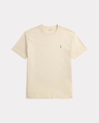 Jersey Crewneck T-Shirt - All Fits(Classic)-  Dune Heather/Brown#440903 - Image 3