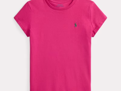 Cotton Jersey Tee Toddler/Kids Girl-Preppy Pink# 569562