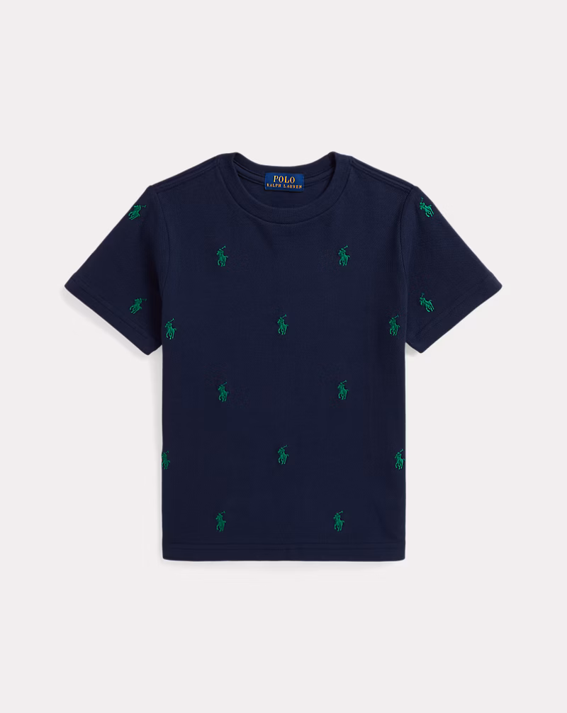 s7-AI322844626012_lifestyle Polo Pony Cotton Mesh Tee Toddler/Kids Boy-Refined Navy - Image 1