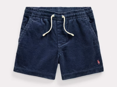 Polo Prepster Cotton Corduroy Short Toddler/Kids Boys-Classic Blue