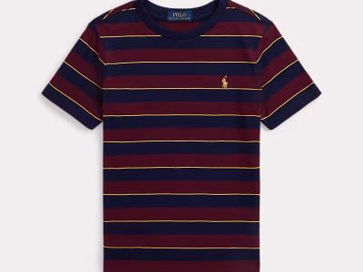 Striped Cotton Jersey Tee Toddler/Big Boys-Multi