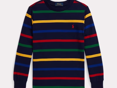 Striped Cotton Long-Sleeve Tee TODDLER/KID Boys - Refined Navy Multi