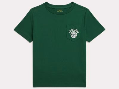 Logo Cotton Jersey Pocket Tee TODDLER/KID BOYS-New Forest